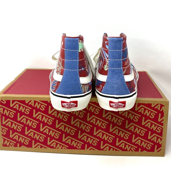 VANS Sk8-Hi 138 Decon Blue Beige Men’s Suede Canvas Sneakers Size VN0A4BX2B6R - Picture 6 of 10